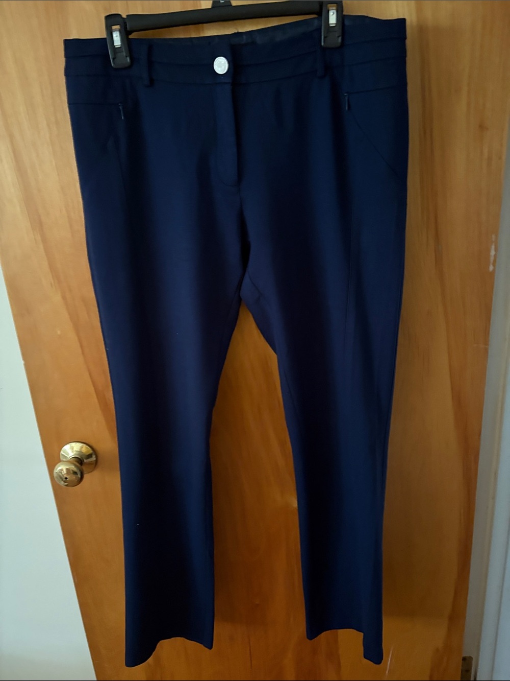 Tribal Straight Leg Pants in Navy Blue